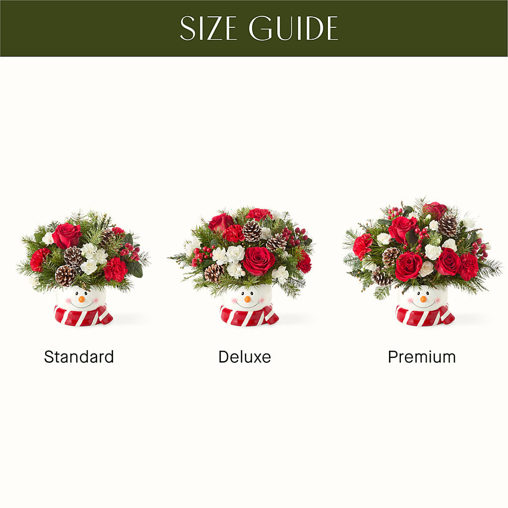 Jolly Snowman Bouquet – WENDT'S POTS AND POSIES, Dunlap IA