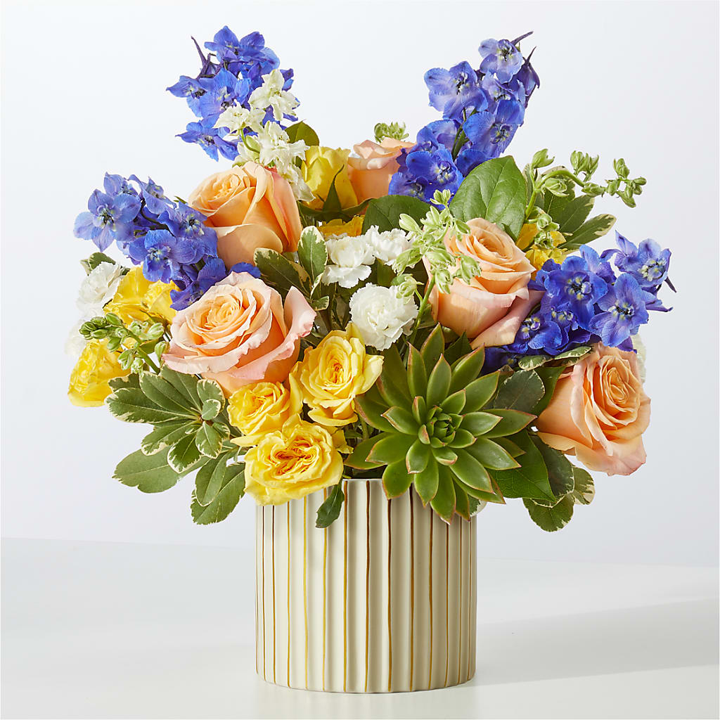 Cobalt Reverie Bouquet – WENDT'S POTS AND POSIES, Dunlap IA