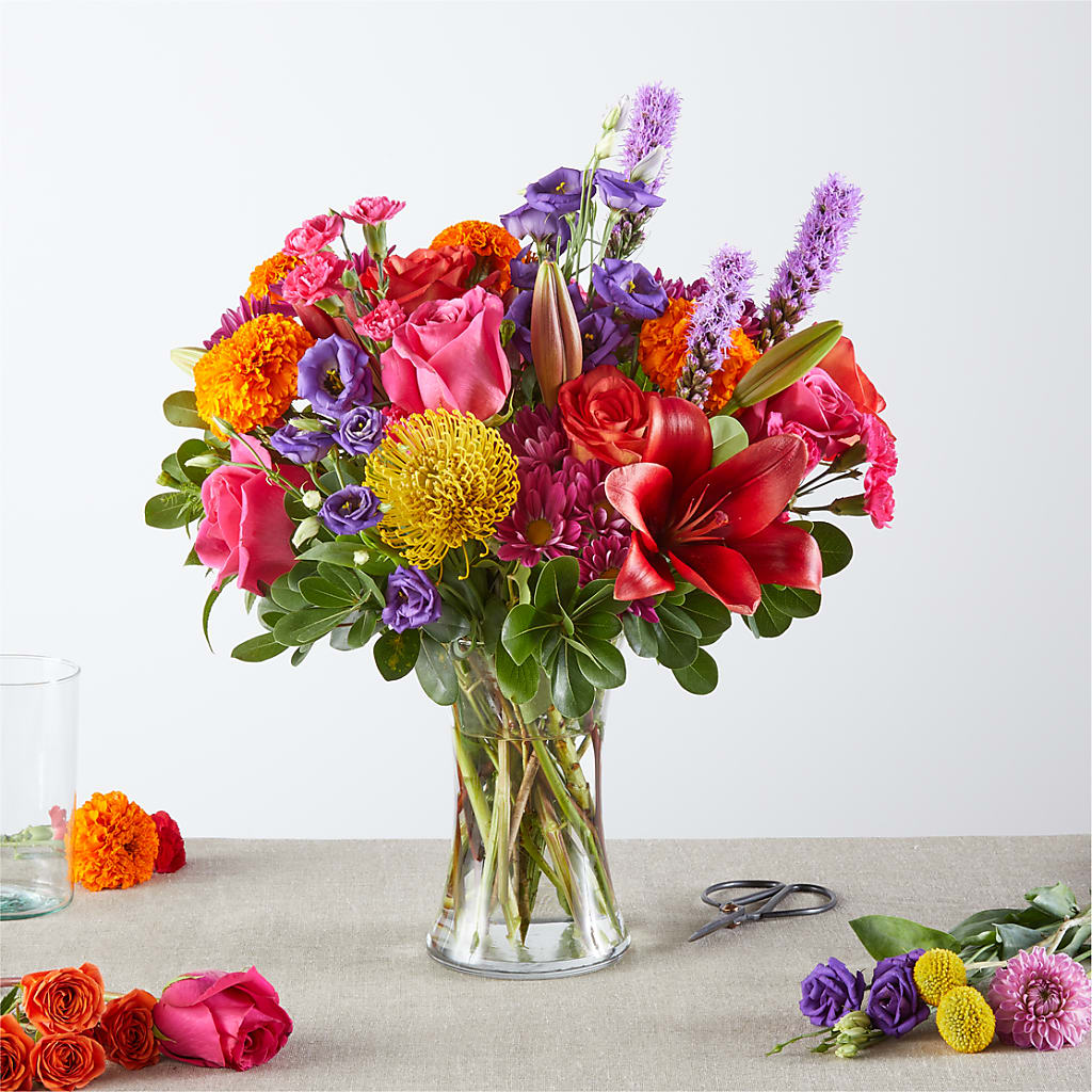 Feast of Color – A Florist Original – WENDT'S POTS AND POSIES, Dunlap IA