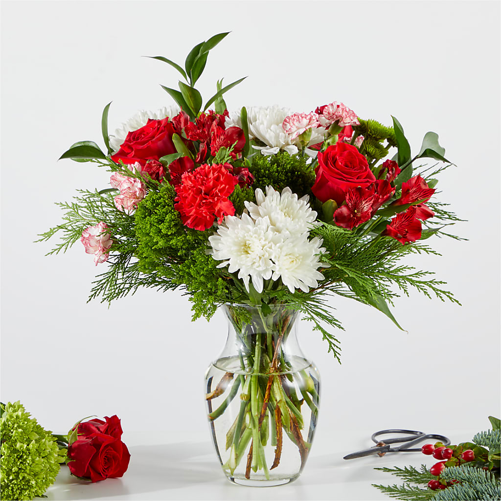 Merry Moment Bouquet – A Florist Original – WENDT'S POTS AND POSIES, Dunlap IA