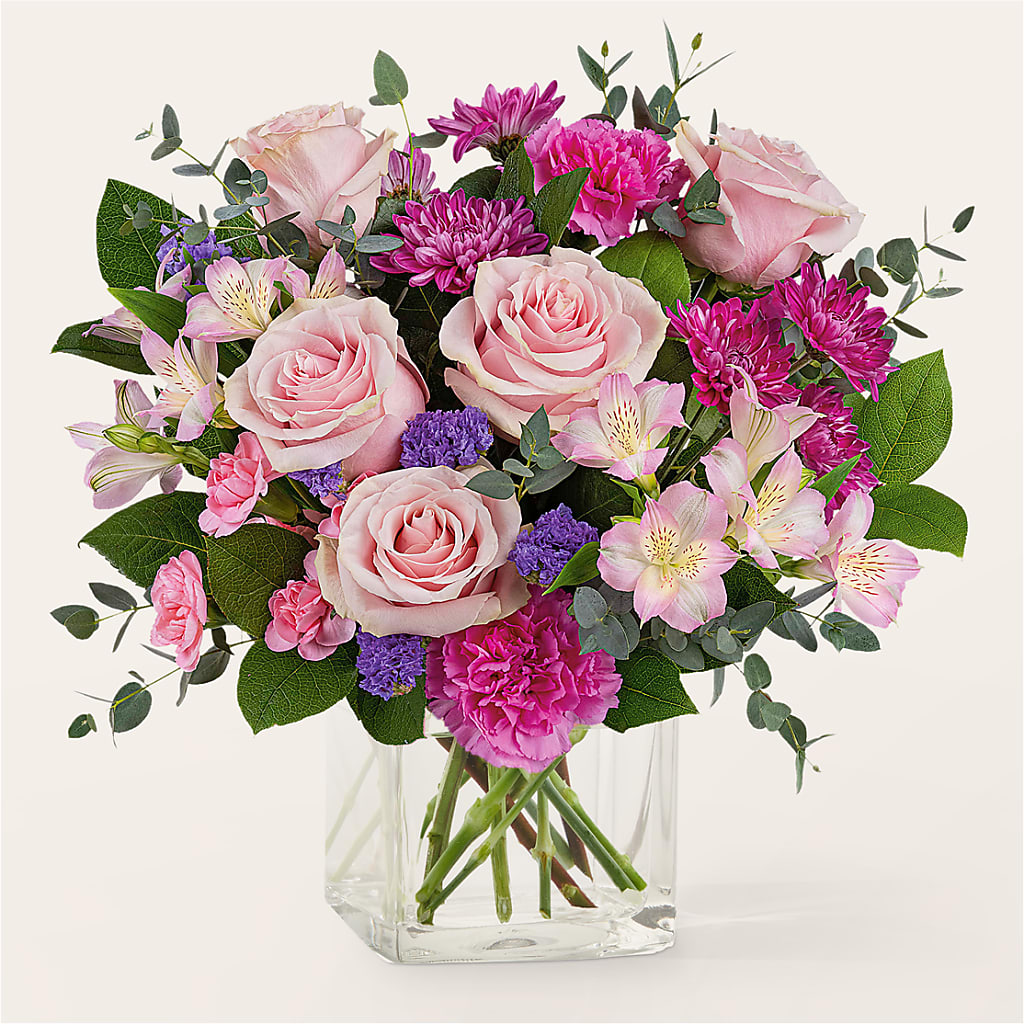 Rosy Radiance Bouquet – WENDT'S POTS AND POSIES, Dunlap IA