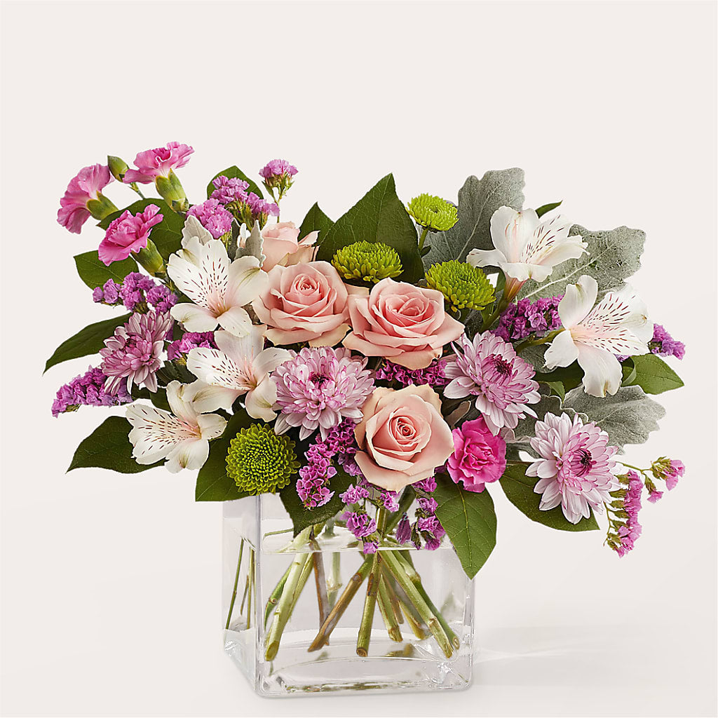 Pink Suede Bouquet – WENDT'S POTS AND POSIES, Dunlap IA