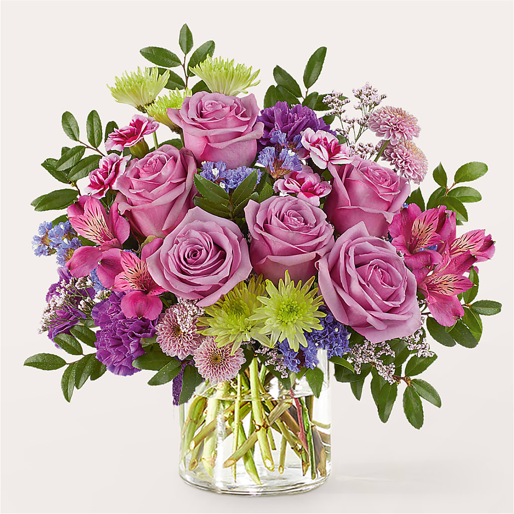 Glass Half Full Bouquet – WENDT'S POTS AND POSIES, Dunlap IA
