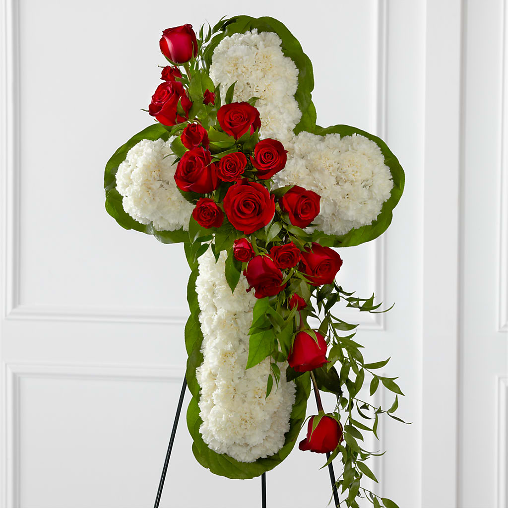 Floral Cross Easel – WENDT'S POTS AND POSIES, Dunlap IA