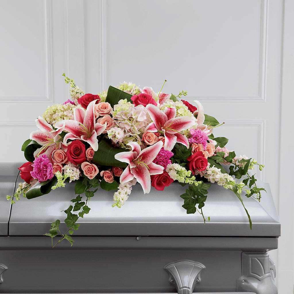 Splendid Grace Casket Spray – WENDT'S POTS AND POSIES, Dunlap IA