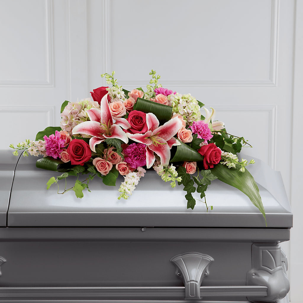 Splendid Grace Casket Spray – WENDT'S POTS AND POSIES, Dunlap IA