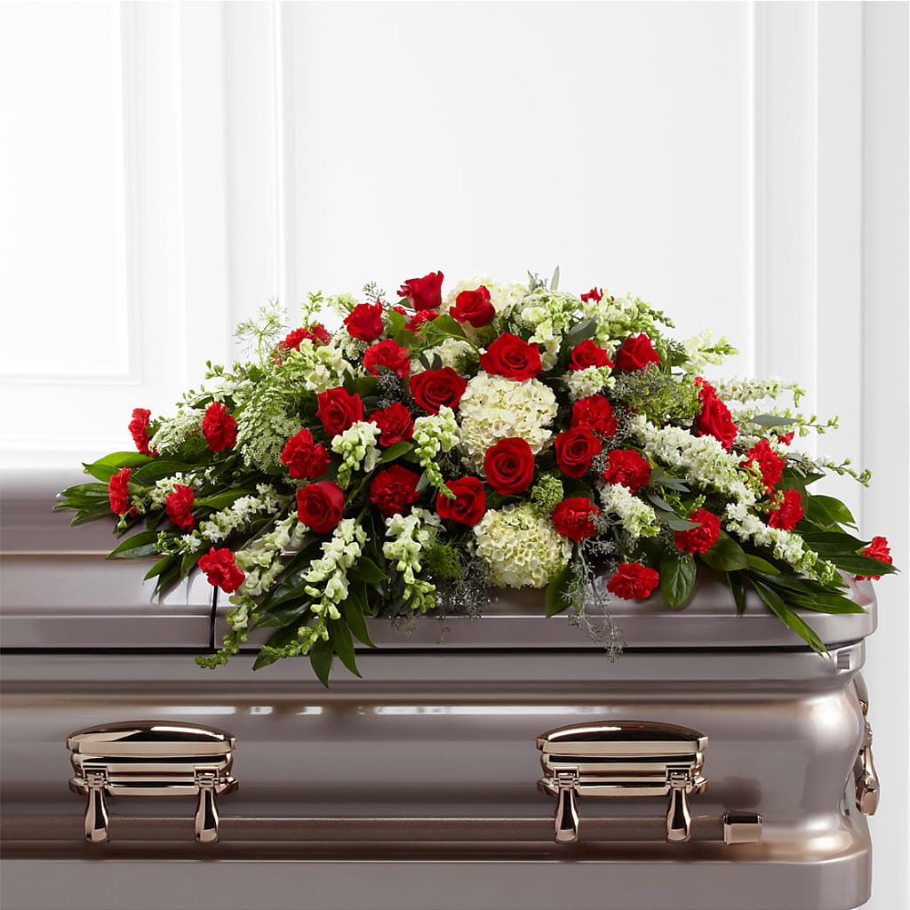 Sincerity Casket Spray – WENDT'S POTS AND POSIES, Dunlap IA