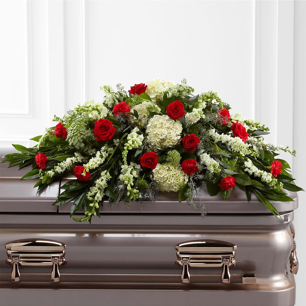 Sincerity Casket Spray – WENDT'S POTS AND POSIES, Dunlap IA