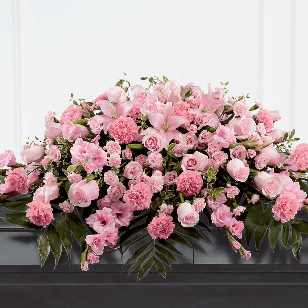 Garden of Comfort Casket Spray (Standard) – WENDT'S POTS AND POSIES, Dunlap IA