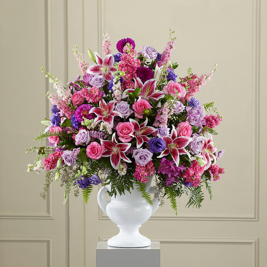 Peaceful Tribute Arrangement – WENDT'S POTS AND POSIES, Dunlap IA