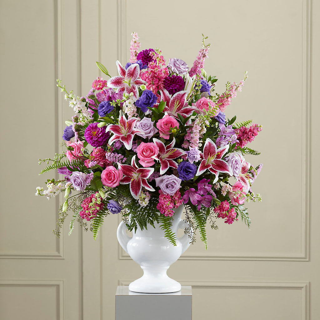 Peaceful Tribute Arrangement – WENDT'S POTS AND POSIES, Dunlap IA