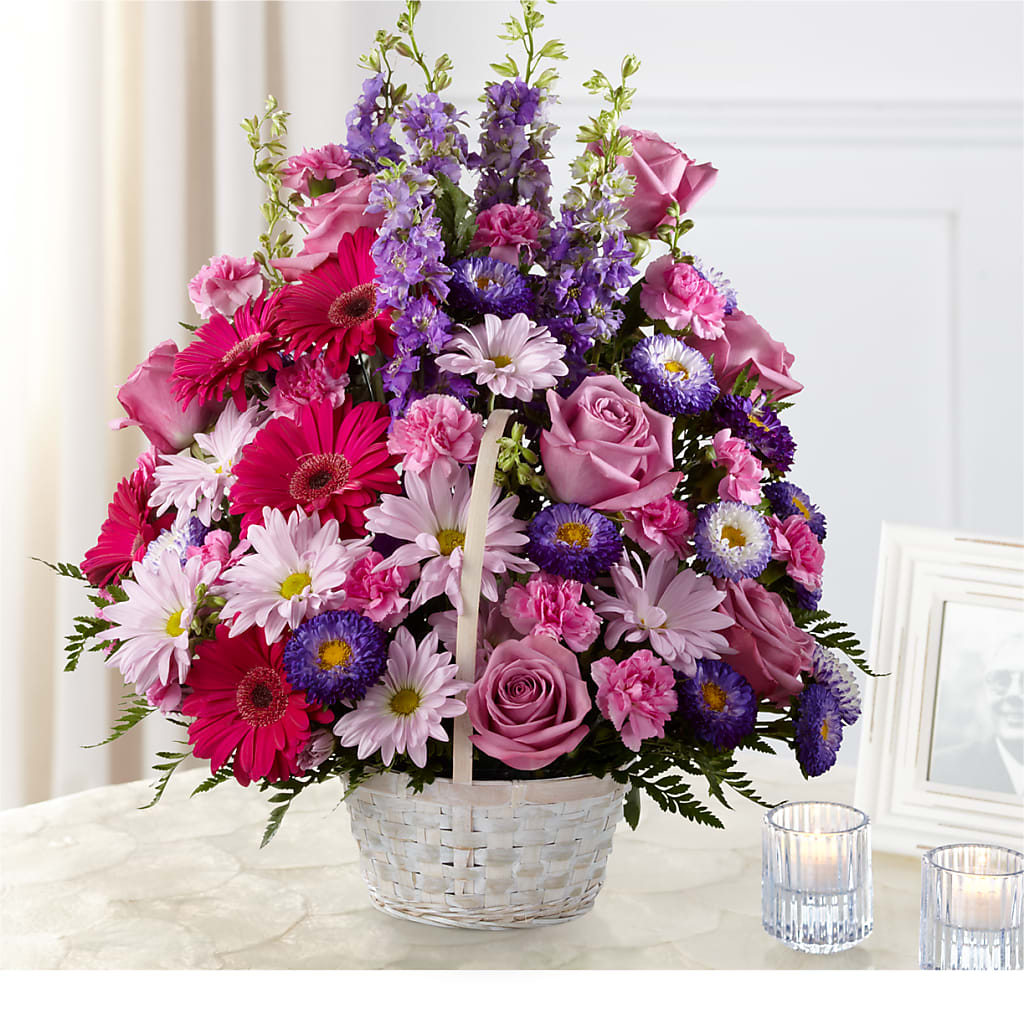 Pastel Peace Basket – WENDT'S POTS AND POSIES, Dunlap IA