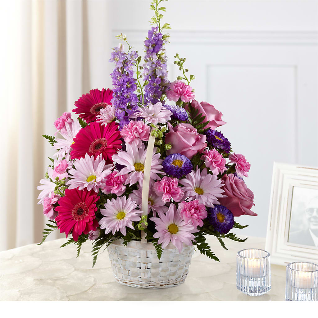 Pastel Peace Basket – WENDT'S POTS AND POSIES, Dunlap IA