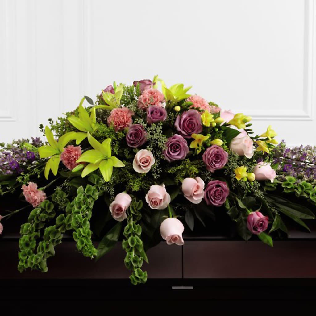 Forever Beloved Casket Spray – WENDT'S POTS AND POSIES, Dunlap IA