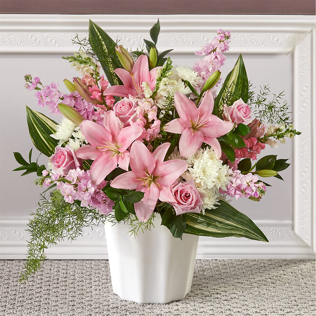 Simply Serene Floor Basket – WENDT'S POTS AND POSIES, Dunlap IA