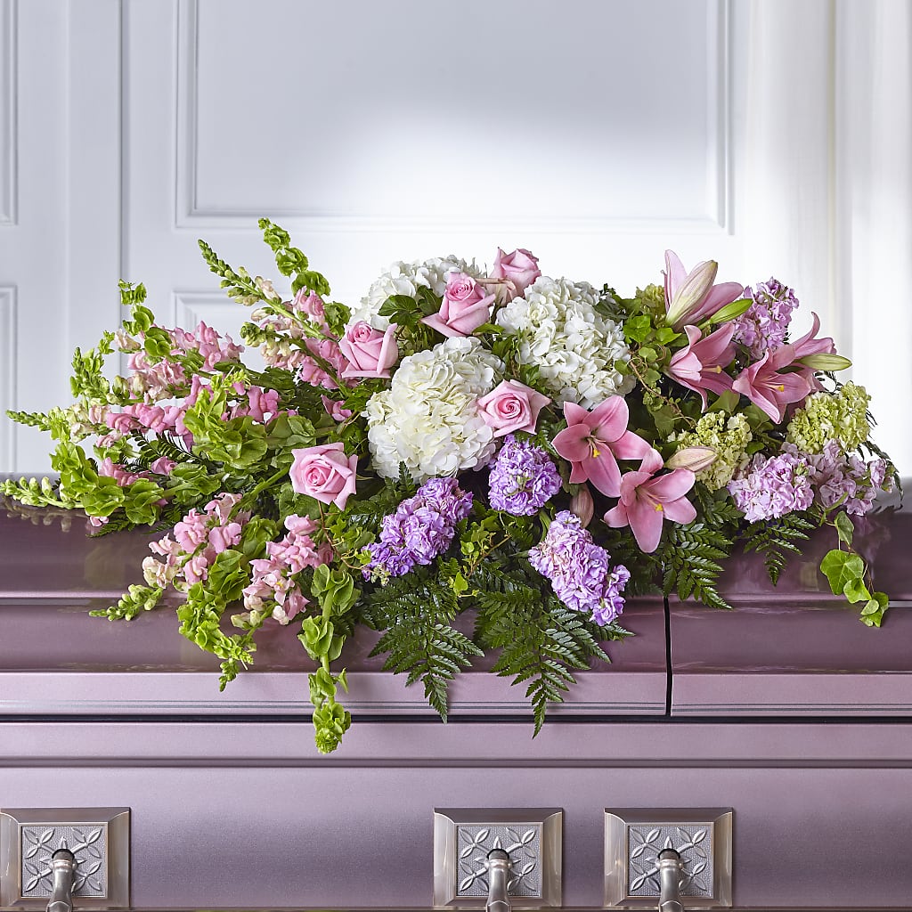 Life's Gratitude Casket Spray – WENDT'S POTS AND POSIES, Dunlap IA