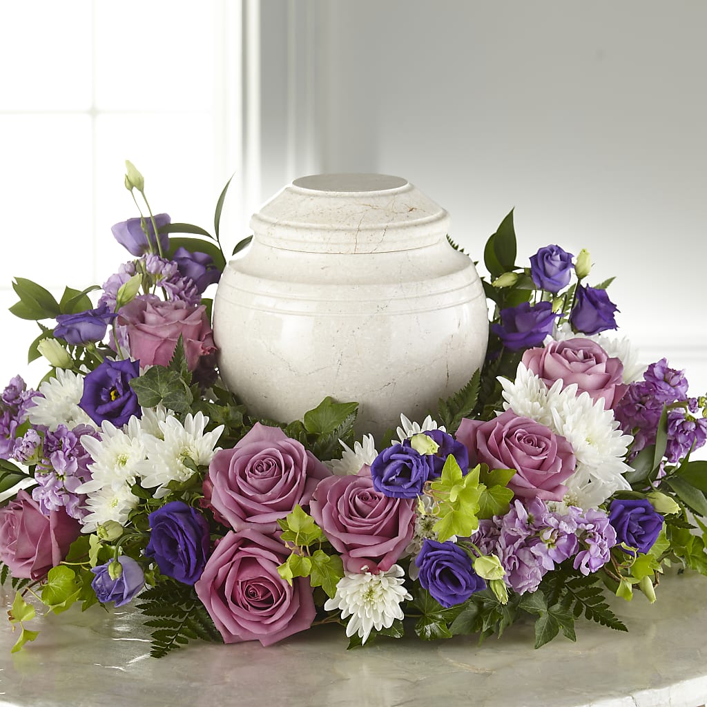 Blooming Sympathy Cremation Adornment – WENDT'S POTS AND POSIES, Dunlap IA