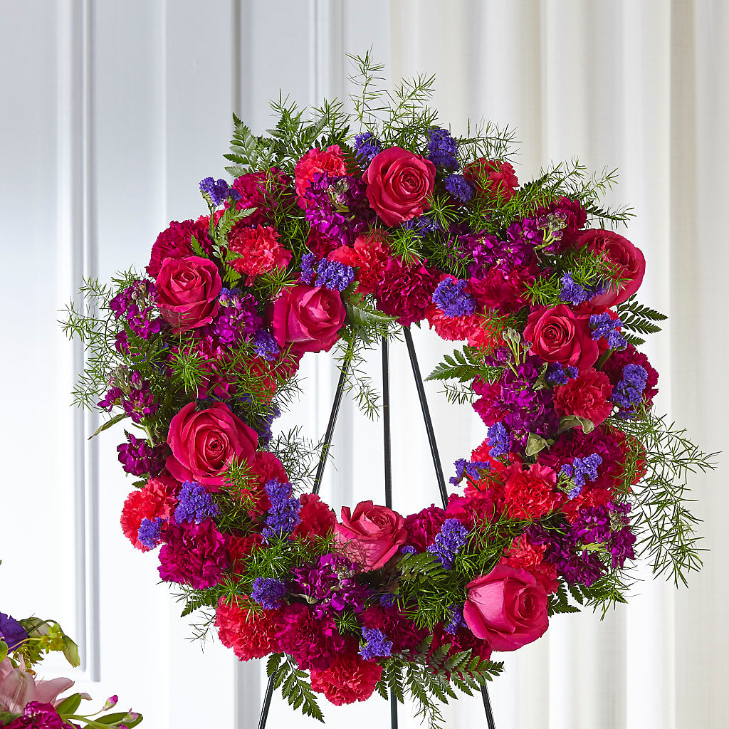 Calming Colors Wreath – WENDT'S POTS AND POSIES, Dunlap IA