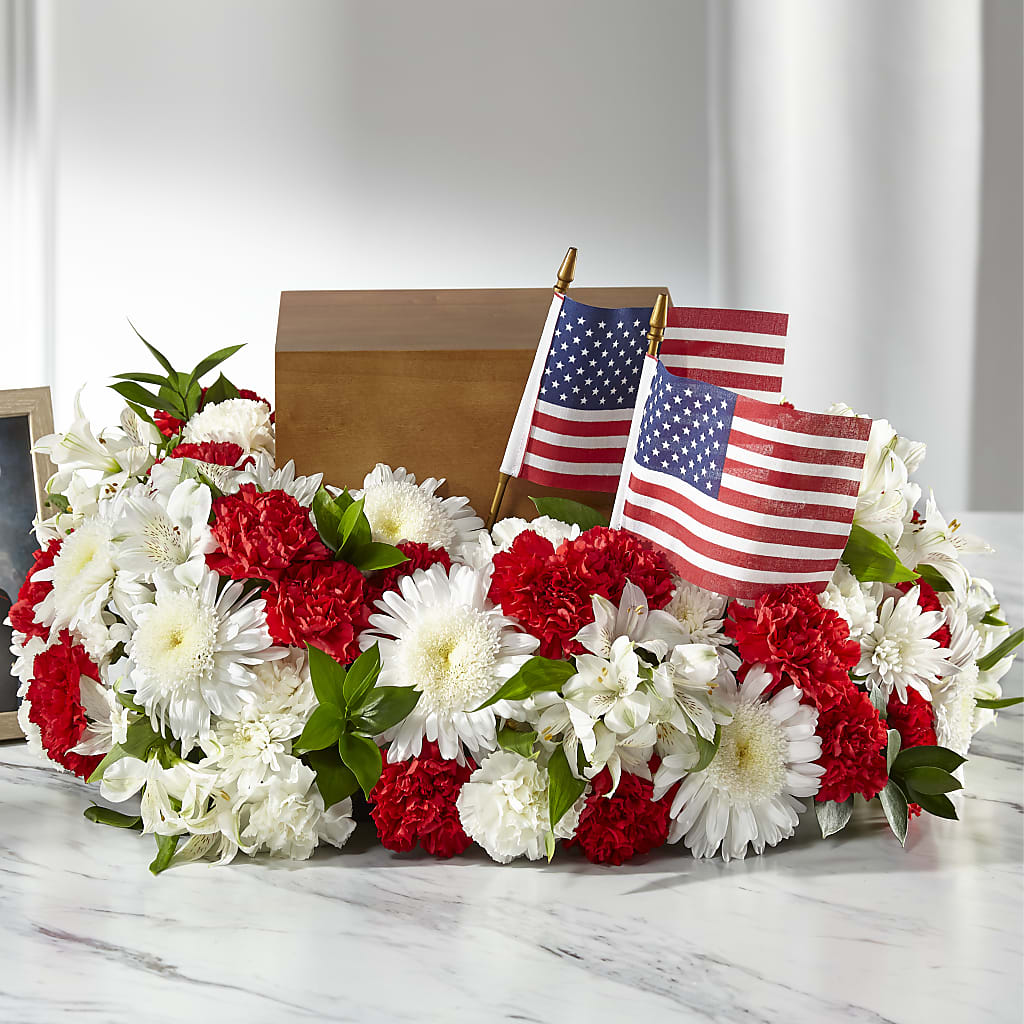 Spirit of Patriotism Cremation Adornment – WENDT'S POTS AND POSIES, Dunlap IA