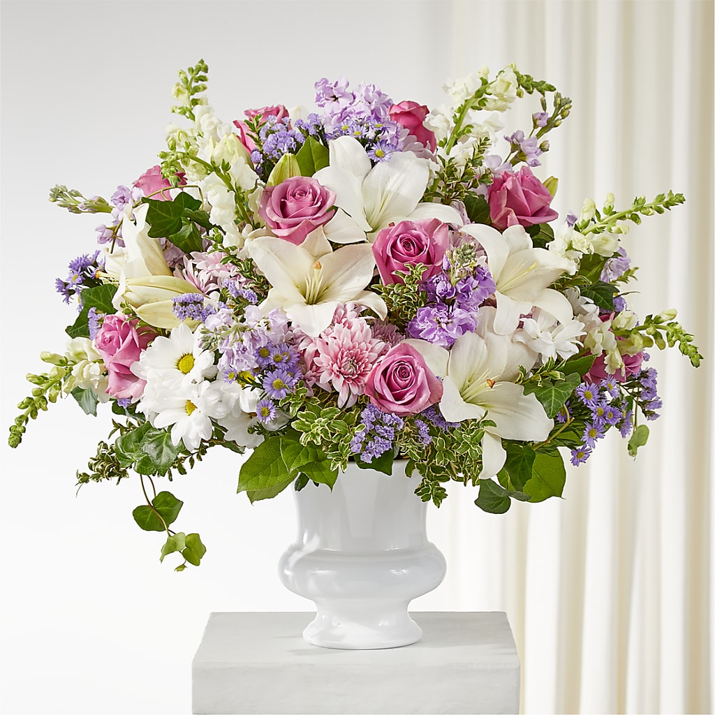 Remarkable Life Urn Arrangement – WENDT'S POTS AND POSIES, Dunlap IA
