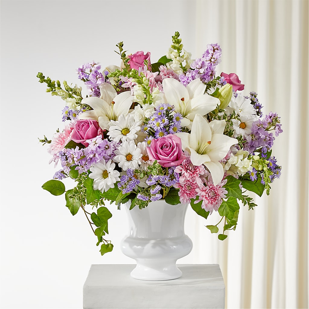 Remarkable Life Urn Arrangement – WENDT'S POTS AND POSIES, Dunlap IA