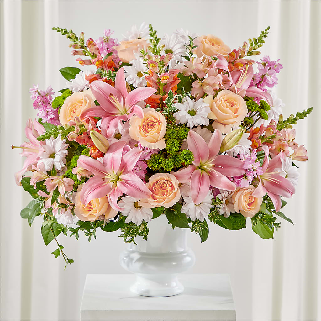 Heartfelt Gesture Urn Arrangement – WENDT'S POTS AND POSIES, Dunlap IA