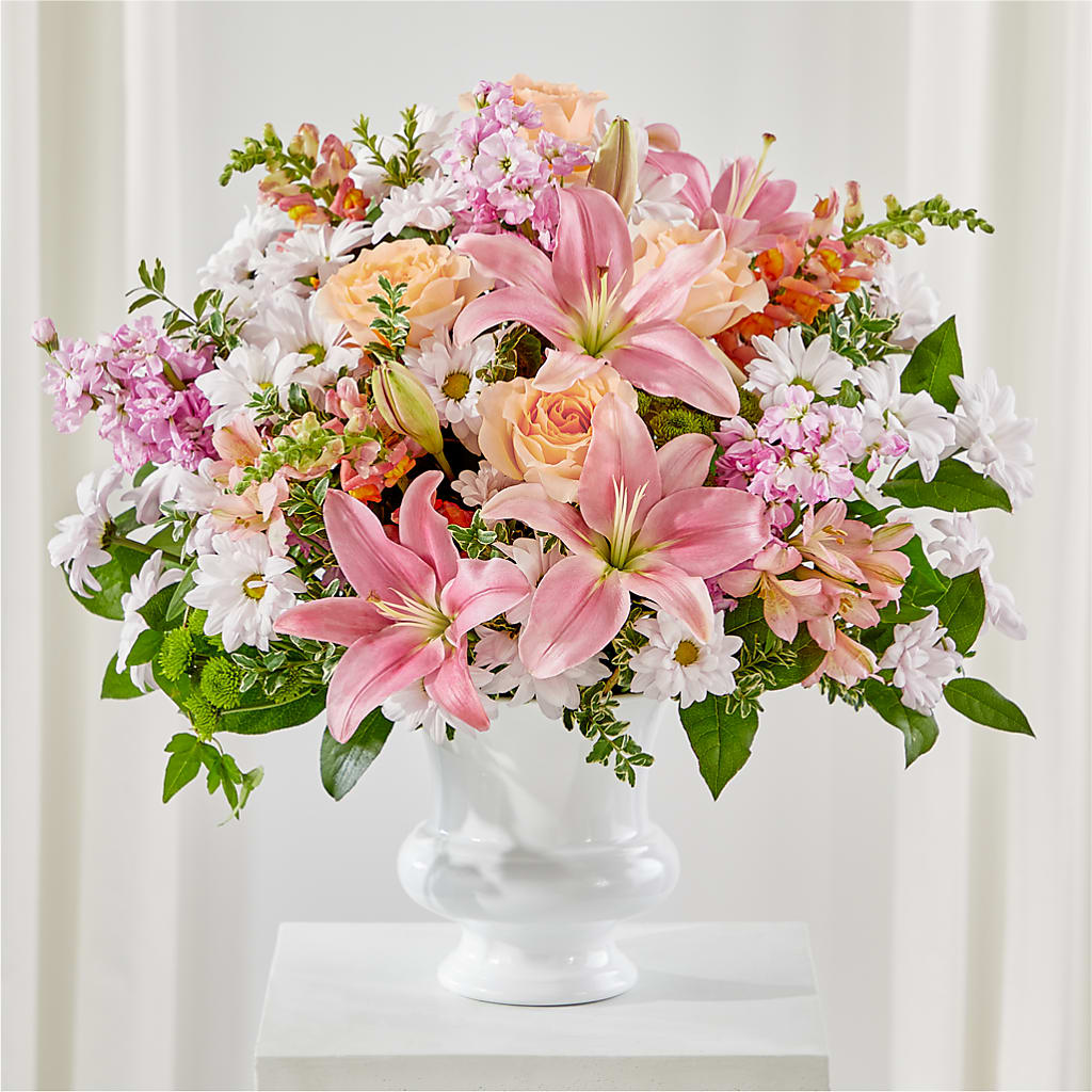 Heartfelt Gesture Urn Arrangement – WENDT'S POTS AND POSIES, Dunlap IA
