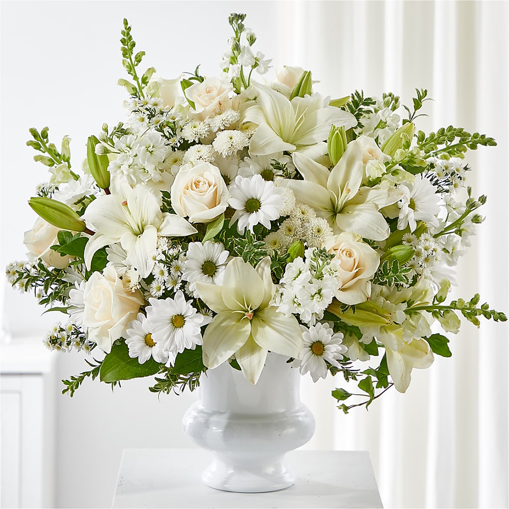 Uplifting Urn Arrangement – WENDT'S POTS AND POSIES, Dunlap IA