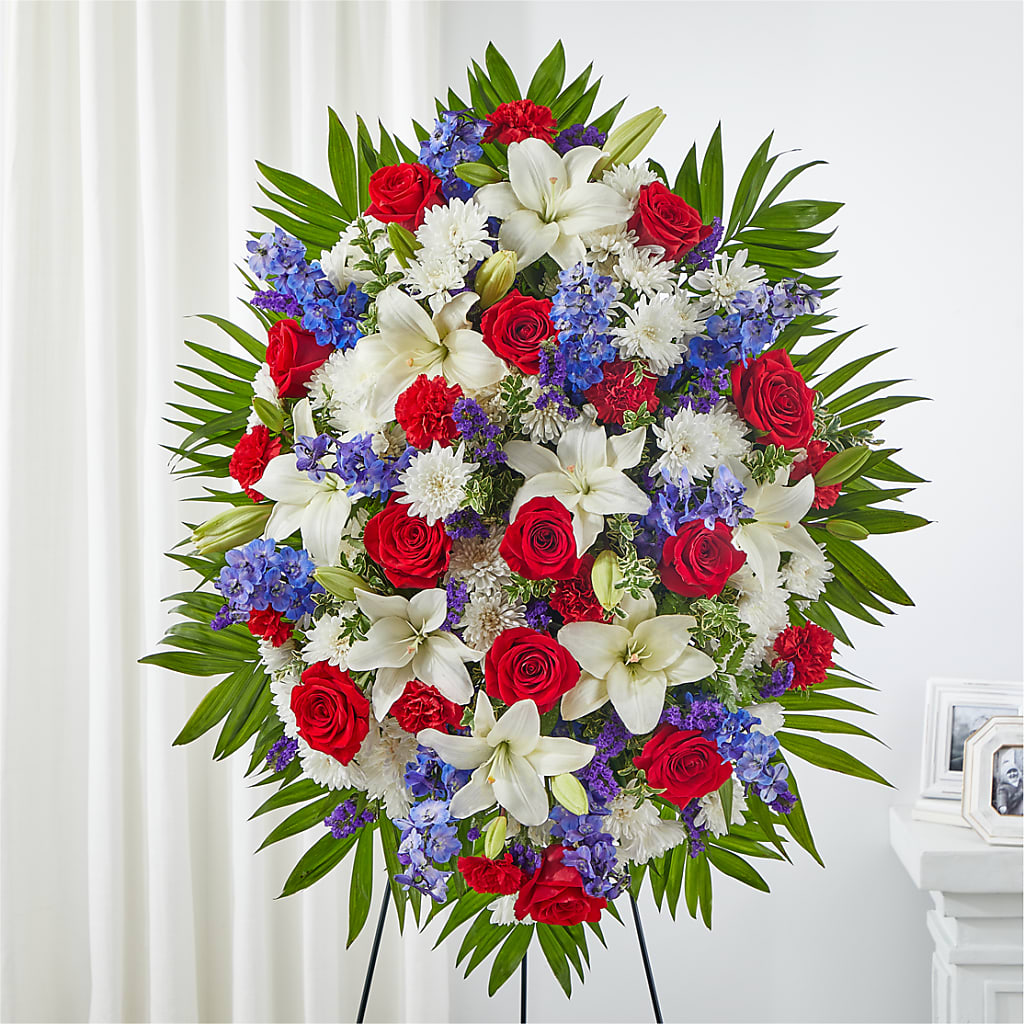 Cherished Service Standing Spray – WENDT'S POTS AND POSIES, Dunlap IA