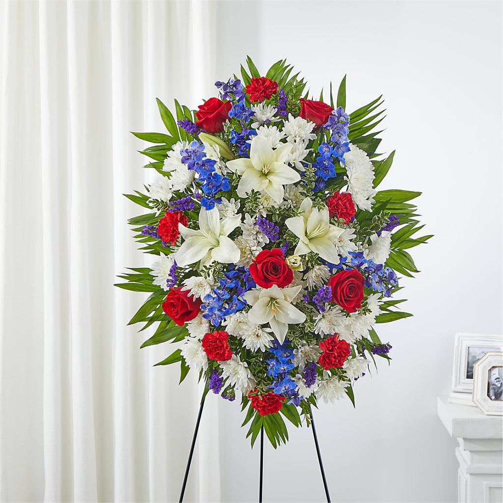 Cherished Service Standing Spray – WENDT'S POTS AND POSIES, Dunlap IA