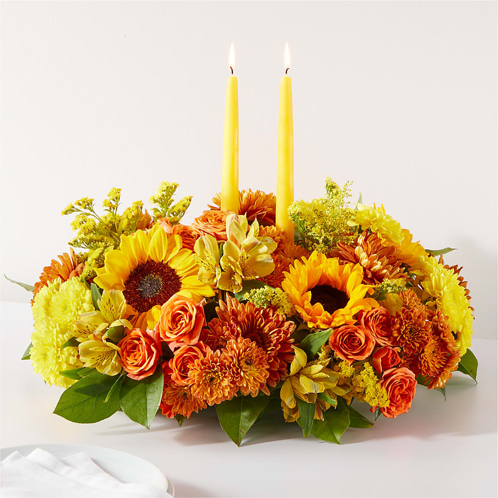 Autumn Harmony Centerpiece – WENDT'S POTS AND POSIES, Dunlap IA