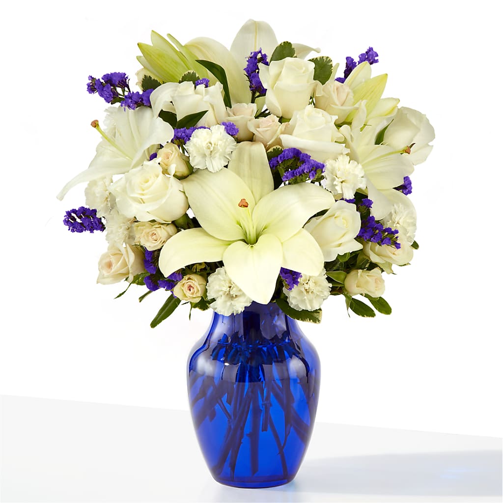 Sapphire Rush Bouquet – WENDT'S POTS AND POSIES, Dunlap IA