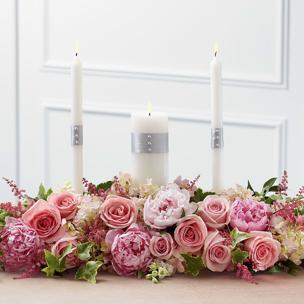 Worldwide Romance Unity Candle Arrangement – WENDT'S POTS AND POSIES, Dunlap IA