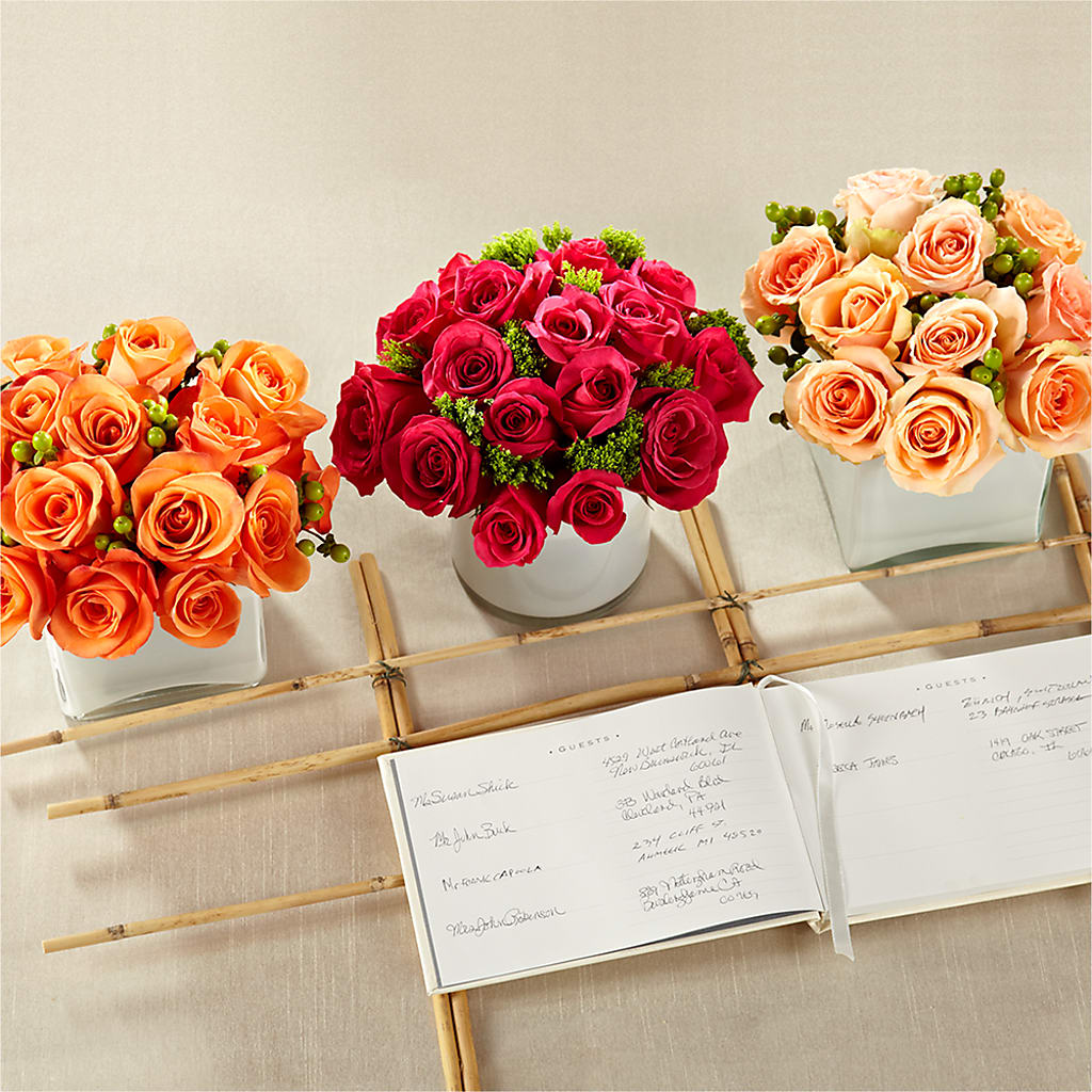Dawn Rose Centerpiece – WENDT'S POTS AND POSIES, Dunlap IA