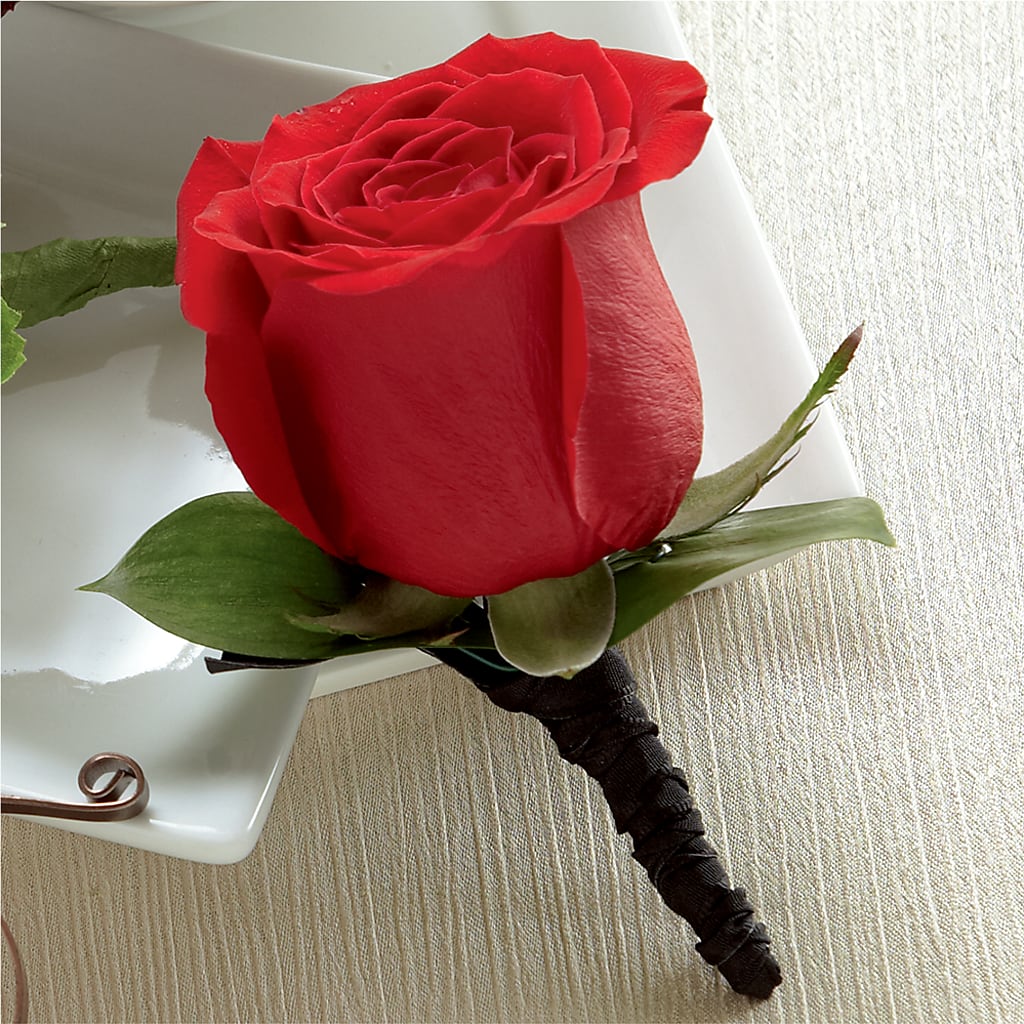 Red Rose Boutonniere – WENDT'S POTS AND POSIES, Dunlap IA