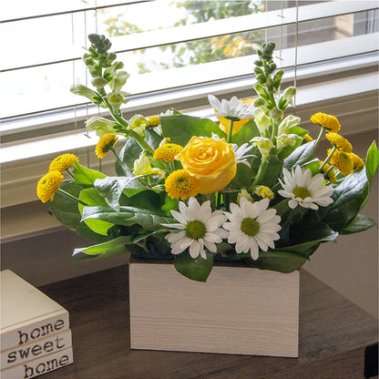Sun Salutation Box Bouquet – WENDT'S POTS AND POSIES, Dunlap IA