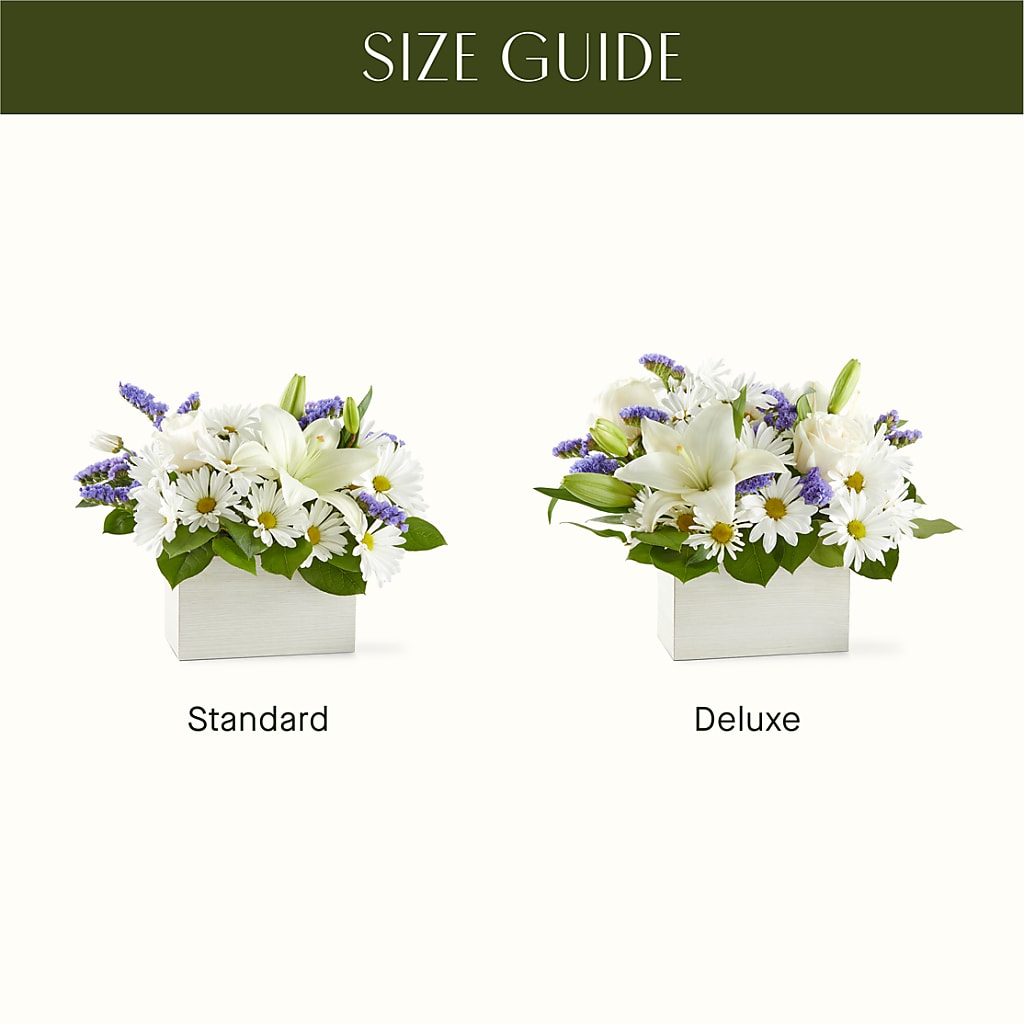 Beyond Blue Box Bouquet – WENDT'S POTS AND POSIES, Dunlap IA