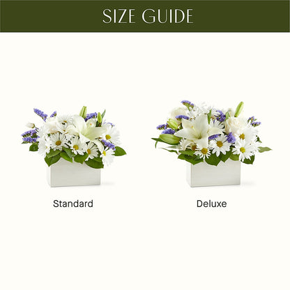 Beyond Blue Box Bouquet – WENDT'S POTS AND POSIES, Dunlap IA