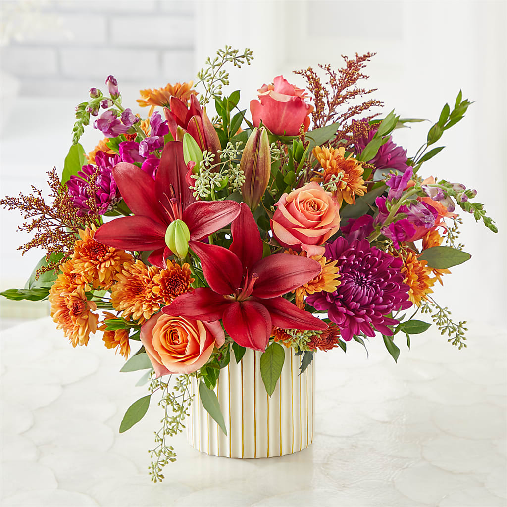 Burgundy Landscape Bouquet – WENDT'S POTS AND POSIES, Dunlap IA