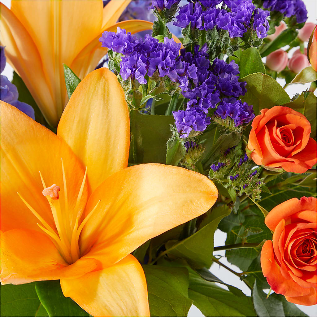 Radiant Citrus Bouquet – WENDT'S POTS AND POSIES, Dunlap IA