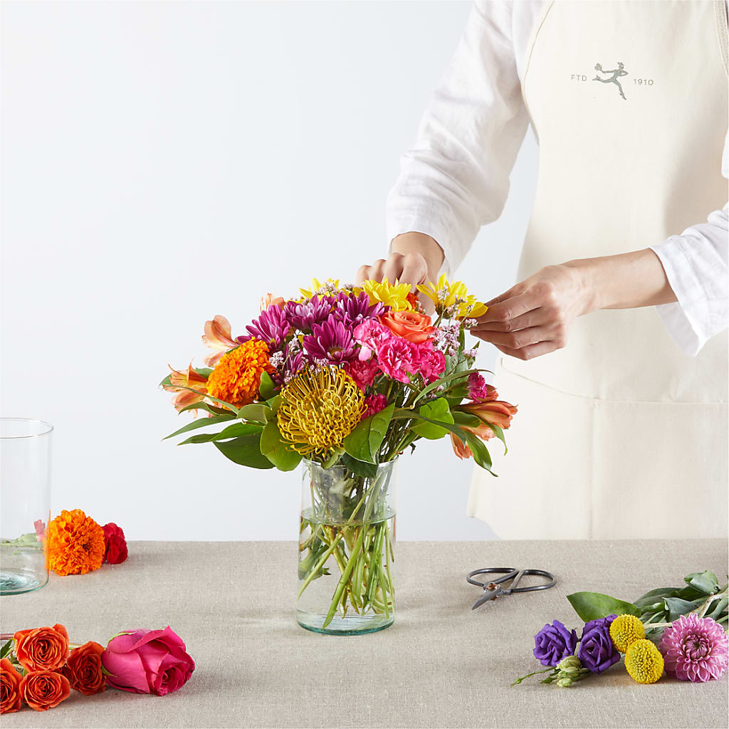 Feast of Color – A Florist Original – WENDT'S POTS AND POSIES, Dunlap IA