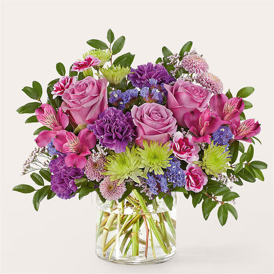 Glass Half Full Bouquet – WENDT'S POTS AND POSIES, Dunlap IA
