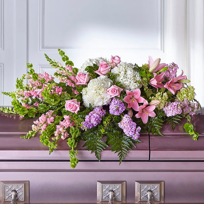 Life's Gratitude Casket Spray – WENDT'S POTS AND POSIES, Dunlap IA