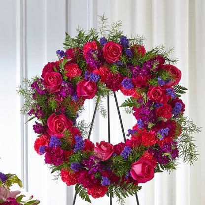 Calming Colors Wreath – WENDT'S POTS AND POSIES, Dunlap IA