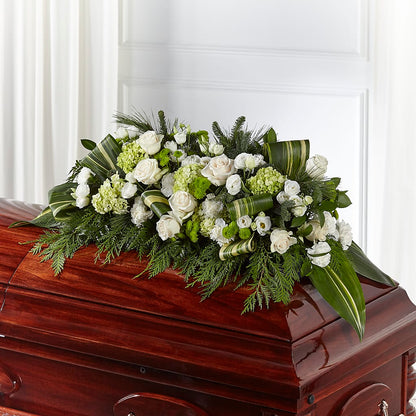 Hopeful Gesture Casket Spray – WENDT'S POTS AND POSIES, Dunlap IA