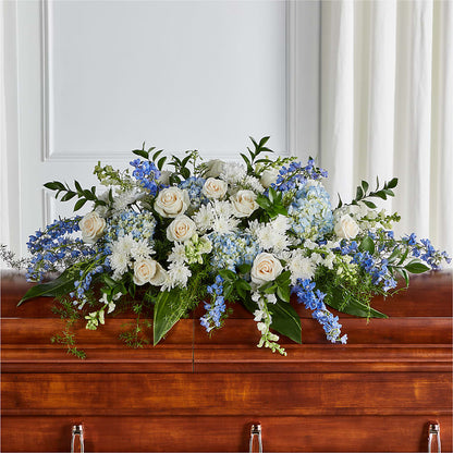 Timeless Essence Casket Spray – WENDT'S POTS AND POSIES, Dunlap IA