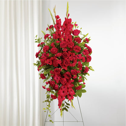 From the Heart Standing Spray – WENDT'S POTS AND POSIES, Dunlap IA