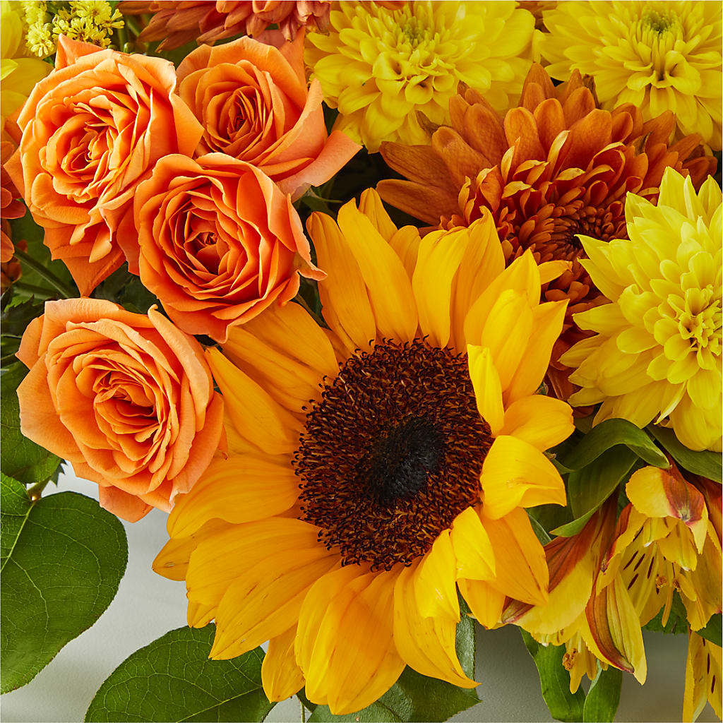 Autumn Harmony Centerpiece – WENDT'S POTS AND POSIES, Dunlap IA