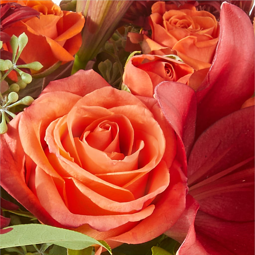 Crimson Leaves Bouquet – WENDT'S POTS AND POSIES, Dunlap IA