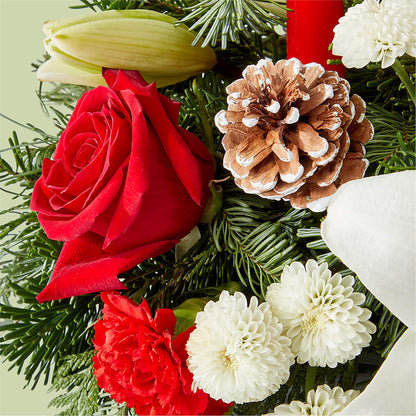 Seasonal Festivities Centerpiece – WENDT'S POTS AND POSIES, Dunlap IA